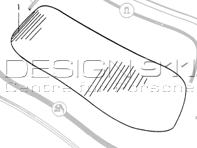 Parabrisas delantero transparente. Porsche 356 VELOCIDAD