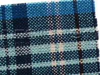 Porsche Classic Stof KARO Blauw Madras - P9111473
