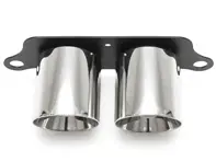 豪华双风格排气管，抛光铬合金。保时捷 991 GT3 - 99111125390, 99111125393