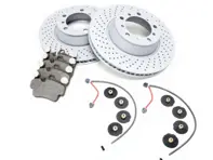 REAR Brake Pads and Brake Disc Package. Porsche 997 3.8L GTS - 99734190100, 95535296000, 99735193907, 99761267602, 99635208600, 99635208602, 99635240502, 99635240602