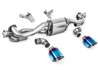 Milltek Sportuitlaatdemper met gebrande titanium afwerking. Porsche 718 Cayman GT4 / Boxster GTS 4.0L - 982251053E, 982251053K, 982251053F, 982251053H, 982251053D, 982251053G - SSXPO160