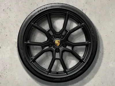 Jantes alliage 21" Taycan RS Spyder Design et pneus été Porsche d'origine - 9J1073660N