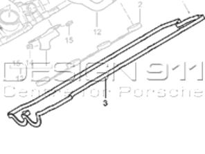 Junta de tapa de válvula de motor Cyl 1-4. Porsche 955 Cayena - 94810593103, 251.450