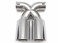 Exhaust Tail Pipe Polished Chrome. Porsche 981 Boxster / 981C Cayman - 98111126100, 98111136100, 98111136160, 981111361600, 98111136161, 98111196100, 98111196101