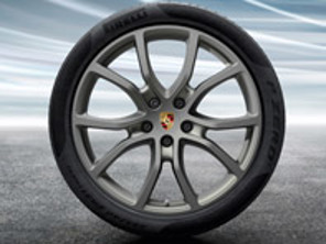 21' Cayenne Exclusive Design PLATINUM Alloy Wheels & Summer Tyres Original Porsche - 9Y0044660K, 9Y0044661K