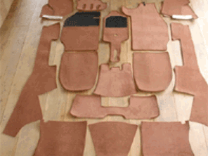 Juego de alfombras para piso interior. Porsche 911 1965-68