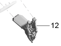 Door mirror base, lower part. Porsche 982 Boxster / 982 Cayman - 982857539, 982857540 - MH00083, MH00084