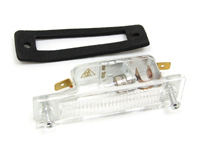 Glass for registration plate lamp. Porsche 911 F - PCG63160100