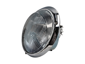 Cerchio cromato del faro. Porsche 911 / 964 (tipo non livellante) AUTO CON GUIDA A GUIDA - 91163111300, 911.631.113.00 - EP092824, 1695100100