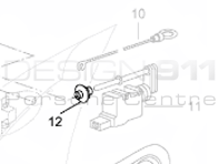 Wing Gasolina Flap Guide Rose. Porsche 996/986/987/987C - 99762450500, 99762450501