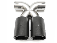 Tuyau d'échappement en fibre de carbone. Porsche 981 Boxster Spyder / 981C Cayman GT4 - 98111136160, 98111136161