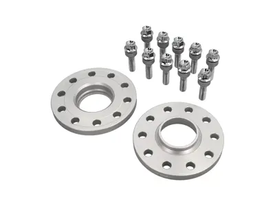 Wheel Spacers 15mm for Porsche 5/130 stud Pattern with long bolts *DesignTek - 3608000115, 3608100018