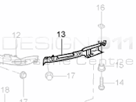 Front bumper outer bracket. Porsche 996 - 99650553503, 99650553603