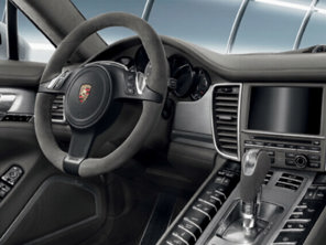 Volante multifunzione e leva selettrice PDK in Alcantara. Porsche Panamera 2010>> - 97004480180, 97004480181