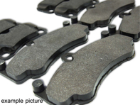 Set pastiglie freno sportive, tipo nero street/sport per Porsche 996 GT2 - 210312170, 210312150, 210312160, 2103B2870