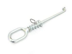 Tow eye hook. Porsche 911 1974-83 / 930 1975-77 - 91172105100, 91172100204, 91172100206, 91172100210, 91172100208, 99672115100