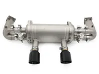 Échappement de course commutable Porsche 991.2 Carrera en titane avec finition Black Diamond - DesignTek - 9P1251053A, 9P1251053C - TI/EX-PS991230T-2/101AT