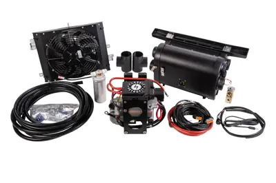 Kit di climatizzazione elettrico con doppio condensatore per Porsche 911 1974-89