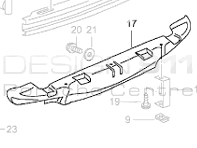 Paracalore per paraurti posteriore. Porsche 996 C2 / C4 2002>> - 99650547502