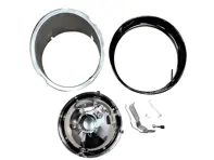Kit de phares, kit séparé, avec bordure noire, sans verre. Voitures Porsche 911 69-83 LHD (Left hand drive) - 91163111300