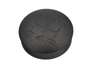 Schaltknaufeinsatz Alu graviert, Schwarz. Porsche Boxster / 944 / 924 - 931424075001AJ - GI944B