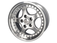 Llanta de aleación KT2 de 18" con aspecto de llanta dividida 9.5J ET52 - Acabado plateado Porsche PCD5/130 - KT2S018, KT2S01808552, KT2S01809552