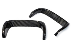 Juego de cubiertas de protección de escape, Carbono. Porsche 997.1 Carrera S