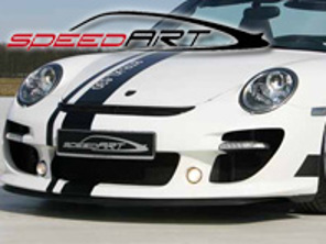 Paraurti anteriore con labbro inferiore e condotto dell'aria SpeedArt BTR-XL. Porsche 997Turbo