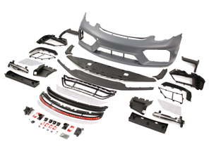 Kit de conversión de parachoques delantero para Porsche 981 a 718 GT4 RS - 98150501060, 98150501061, 98150501062, 98150501063, 98150501050, 98150501051, 98150501052, 98150501053, 98150501054, 98150501055, 98150501057, 98150501056