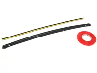 Bande d'étanchéité de pare-chocs avant. Porsche 993 - 9935051430170B, 993.505.143.01.70B, 99350534300, 9935054990170B, 9999115574A