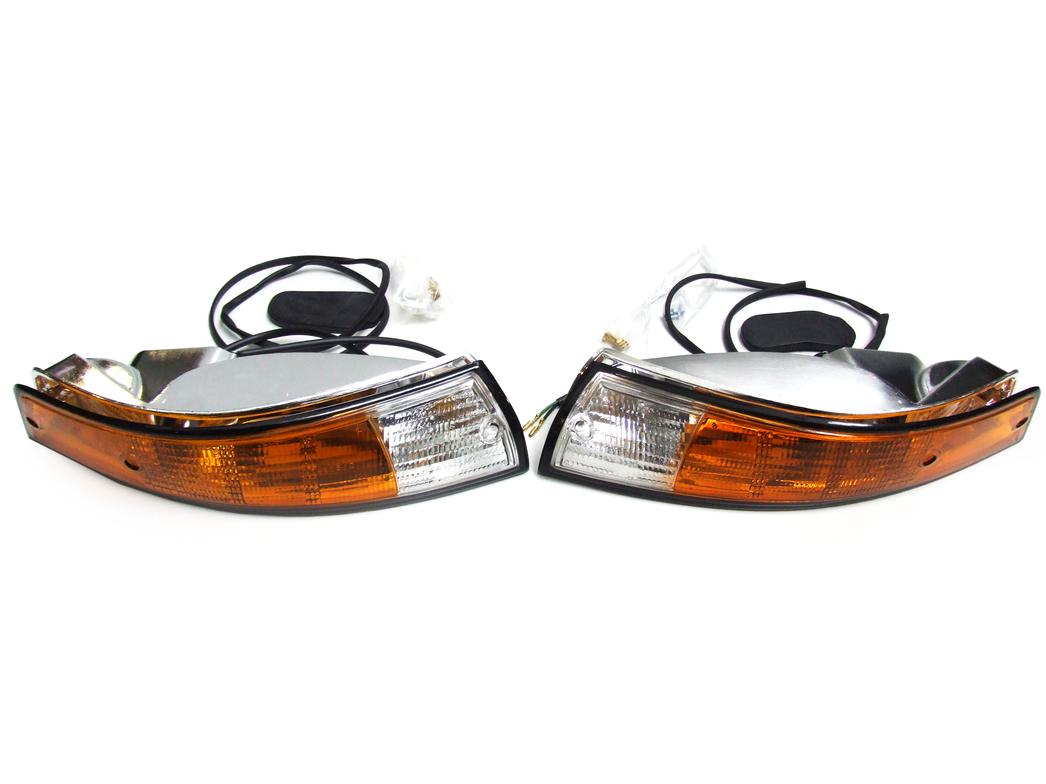 Blinker- und Glasfront-Kit mit SCHWARZEM Randglas Porsche 911 - 91163194300, 91163194400, PCG63193520, PCG63193620, 91163197000, 91163197001