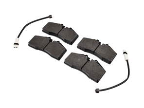 VOOR Remblokken en sensoren kit. Porsche 928 S4 1987-88 Textar - 92861231502, 92861231504, 99335193901, 99335193905