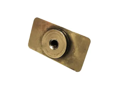 Piastra di inserimento filettata per cerniera sedile posteriore. Porsche 356A - 64450116000 - PP183H, P183H