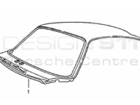 Coupé esterno della pelle del tetto. Porsche 993 1994-98 SENZA tetto apribile elettrico - 99350308700, 99350308700GRV, 99350308705, 99350308705GRV
