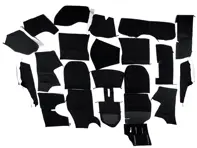 Complete interior carpet set for Porsche 911 85-89 Coupe LHD