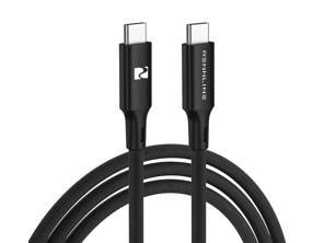 Cavo di ricarica USB intrecciato, lungo 1 metro. - PM106 ACS, PM106 AC90, PM106 CCS, PM106 CC90