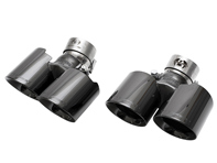 排气豪华四尾管黑色铬合金。保时捷 991.2 Carrera - 9P1251187, 9P1251187H, 9P1251188, 9P1251188H, 9P1251187A, 9P1251187J, 9P1251187E, 9P1251187F, 9P1251187C, 9P1251187D, 9P1251187L, 9P1251188A, 9P1251188J, 9P1251188E, 9P1251188F, 9P1251188C, 9P1251188D, 9P1251188L