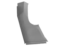 Verstevigingsplaat. Porsche 356A / 356B - 64450121100, 64450121200, 64450121100GRV, 64450121200GRV - PP106IR, P106IR, PP106IL, P106IL