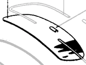 Schermo posteriore Trasparente. Porsche 356B (T6) / 356C COUPÉ