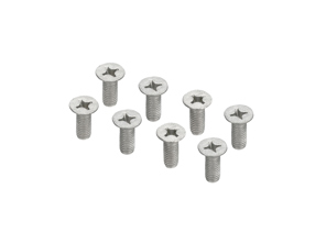 Set di 8 viti di montaggio per disco freno per Porsche con distanziali di fabbrica da 5 mm - 90026910601, 90026910609