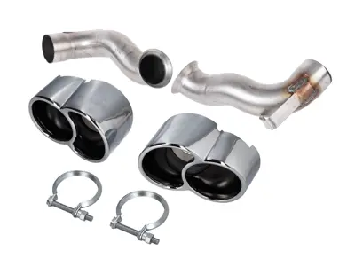 Conversión de tubo de escape para parachoques trasero Porsche 996 Turbo - 99611135102, 99611135202, 99611110800, 3606409601, 99611135103, 99611135203