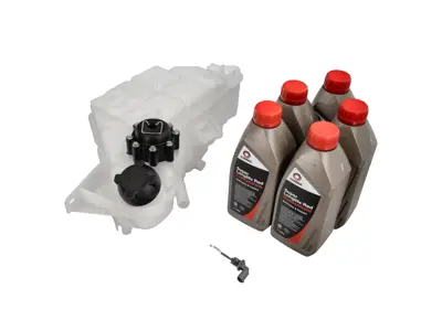 Kit serbatoio di espansione del liquido di raffreddamento del motore con sensore. Porsche 996 2001 >> / 997.1 / 997.2 - 99610615703, 99610615704, 99610615700, 99610615701, 99610615702