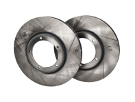 运动型开槽制动盘（一对）前部。保时捷 911 1984-89 3.2 升前部 - 91135104123SL