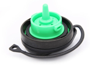 Tappo con cinghia di fissaggio per serbatoio carburante. Porsche 970 Panamera - 97020124106, 97020124104