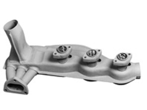 Uitlaatwarmtewisselaars, zacht staal. Porsche 930 Turbo 1975-89 - 91.103, 91.103S, 1623103600, 1623103800, 93021102103, 93021103301, 93021103304 - 1623103600