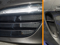 Kit grillage complet pare-chocs avant et aérations latérales Porsche 981 Boxster