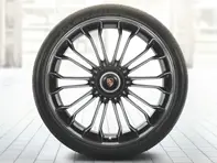 20'/21' 918 Spyder in Platinum (satin-matt) alloy wheels & summer tyres Original Porsche - 91804460004