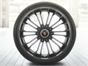 918 Spyder de 20'/21' en platino (satinado-mate) llantas de aleación y neumáticos de verano Original Porsche - 91804460004