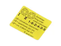 Pegatina Orden de disparo. Porsche 964 / 993 - 96460254401