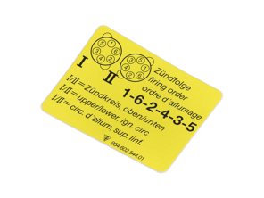 Sticker Firing Order. Porsche 964 / 993 - 96460254401